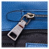 Prada Vintage - Leather Satchel Bag - Blu - Borsa in Pelle - Alta Qualità Luxury