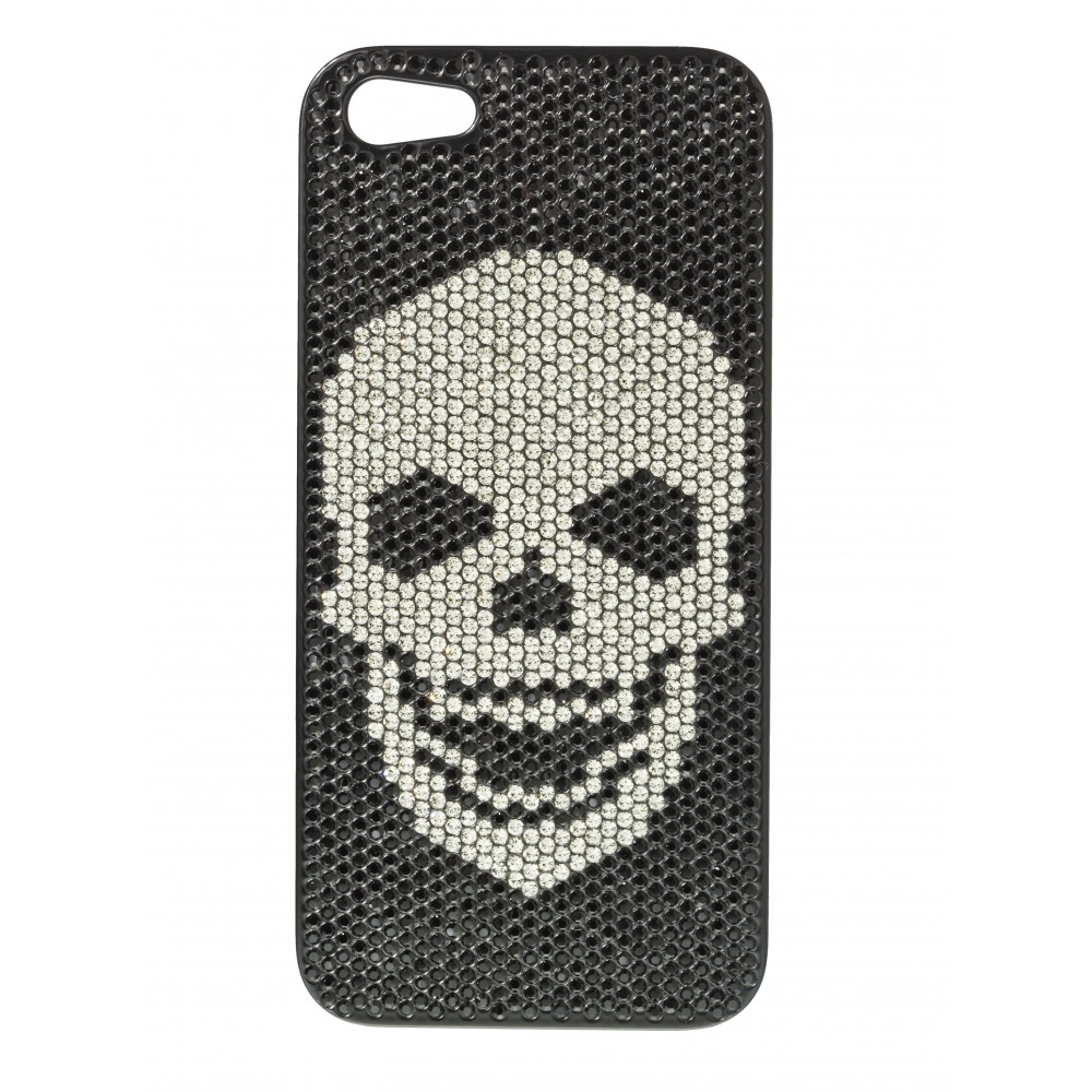 2 ME Style - Cover Swarovski Skull Black Diamond - iPhone 5/SE