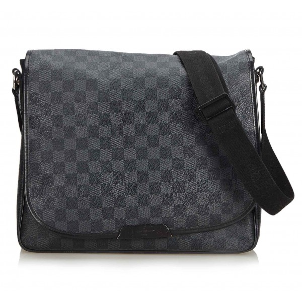 Louis Vuitton Vintage - Damier Graphite Daniel MM Bag - Grey - Fabric and Leather Handbag - Luxury High Quality
