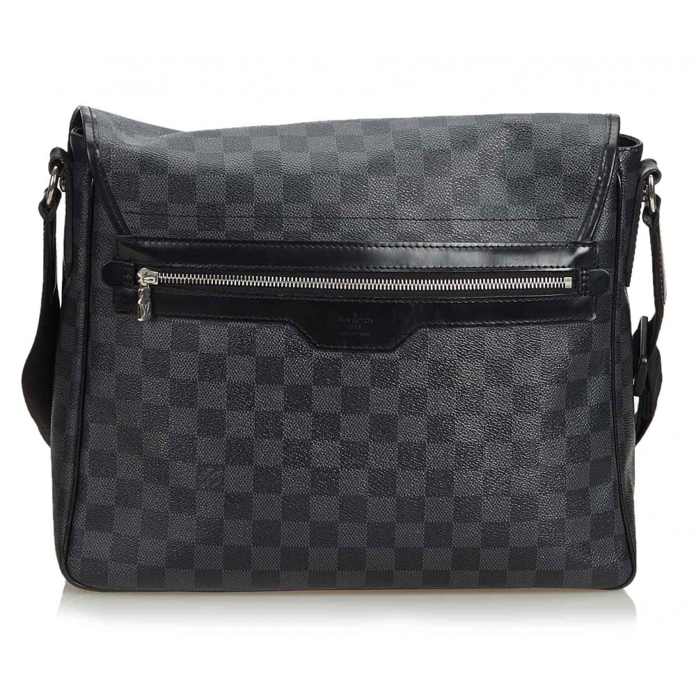 Louis Vuitton Vintage - Damier Graphite Daniel MM Bag - Grey - Fabric and Leather Handbag ...
