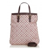 Louis Vuitton Vintage - Monogram Mini Lin Francoise Bag - Rosa Marrone - Borsa in Pelle Monogramma - Alta Qualità Luxury