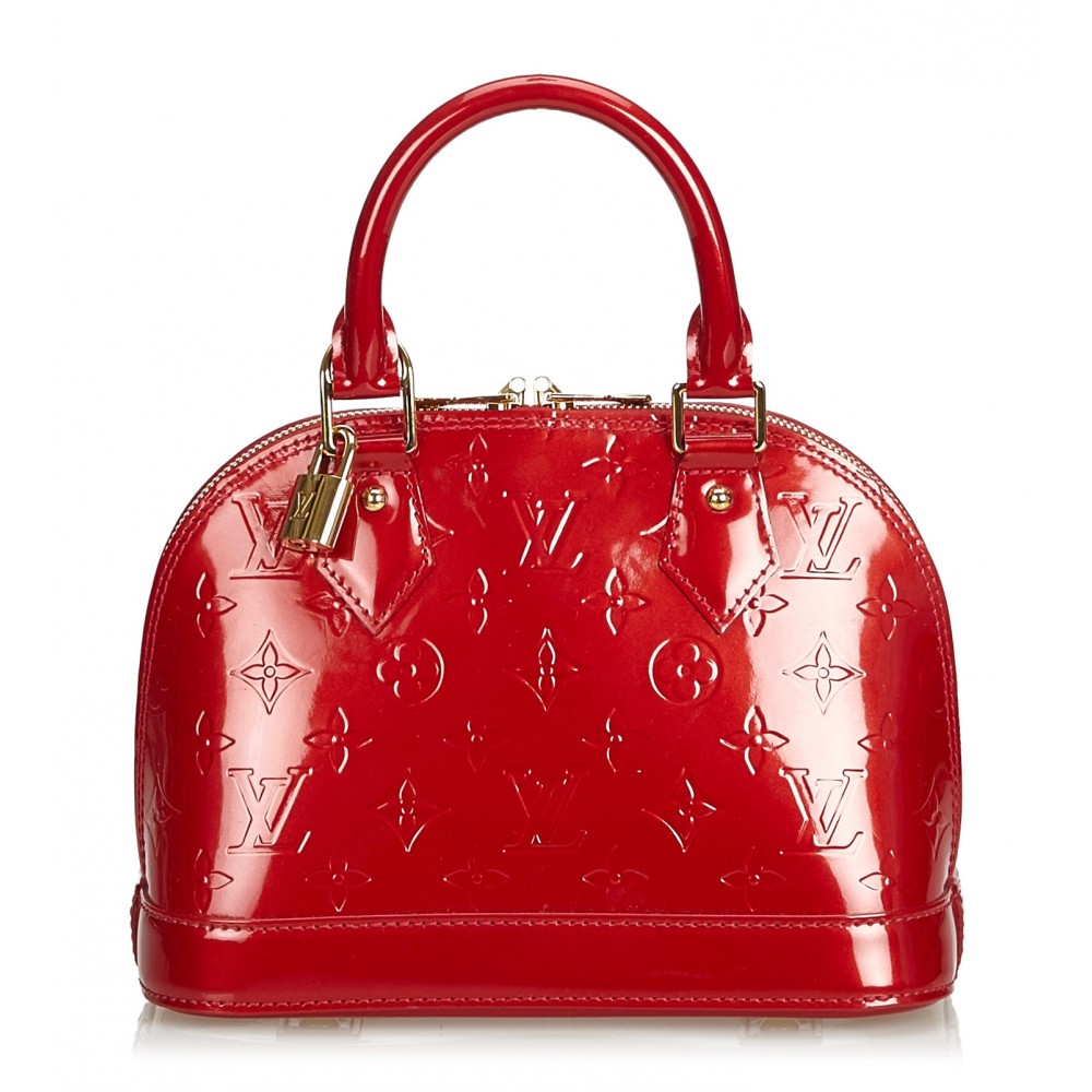 Louis Vuitton Vintage - Vernis Alma BB Handbag Bag - Red - Vernis Leather Handbag - Luxury High ...