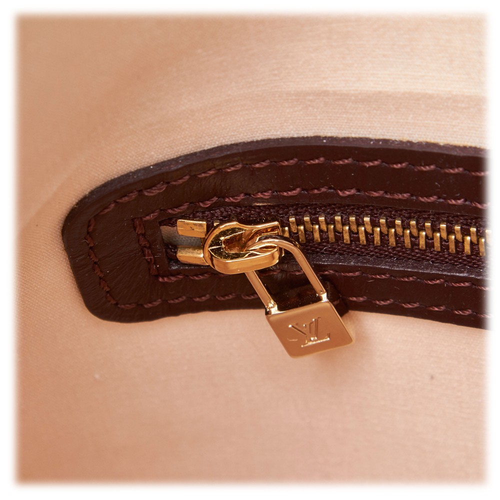 Louis Vuitton Vintage - Monogram Mini Lin Belt - Rosso Marrone Beige -  Cintura in Pelle - Alta Qualità Luxury - Avvenice