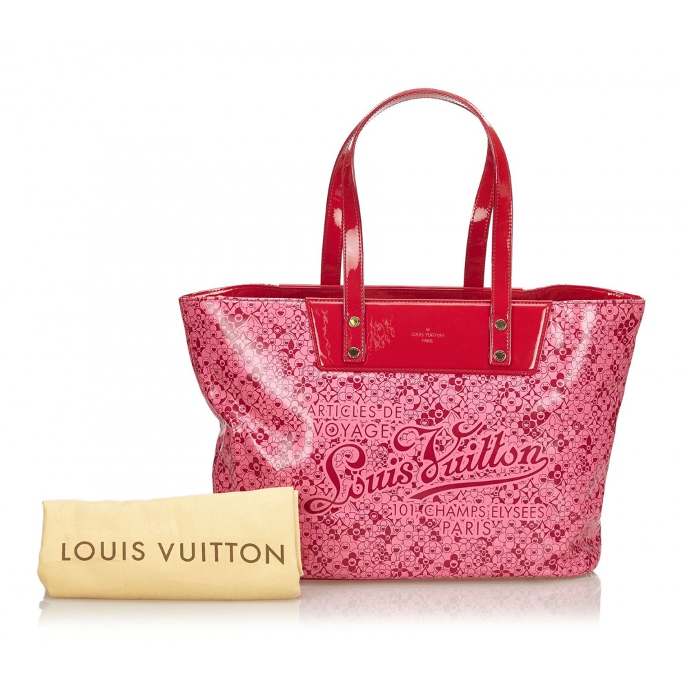 Louis Vuitton Murakami Cosmic Blossom Pm 870012 Pink Leather Tote, Louis  Vuitton