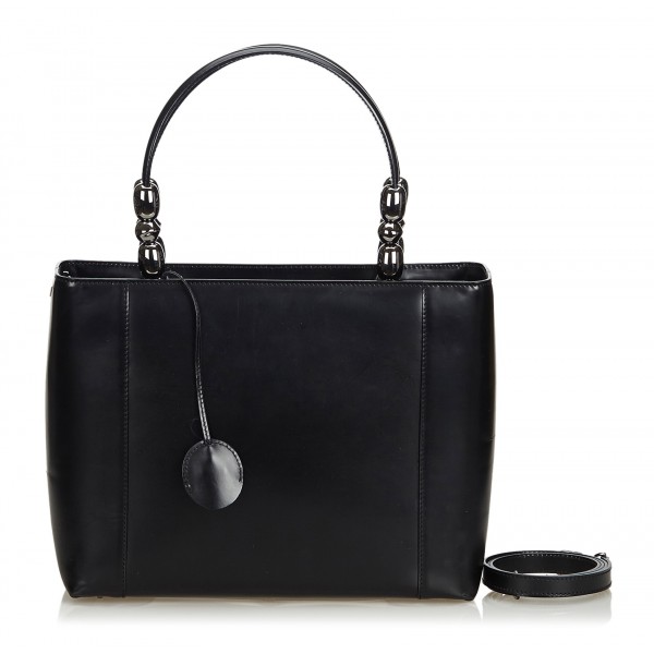 Dior Vintage - Malice Leather Satchel Bag - Nero - Borsa in Pelle - Alta Qualità Luxury