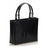 Dior Vintage - Malice Leather Satchel Bag - Black - Leather Handbag - Luxury High Quality