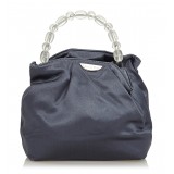 Dior Vintage - Satin Malice Handbag Bag - Black - Leather Handbag - Luxury High Quality