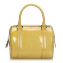 Dior Vintage - Oblique Patent Leather Boston Bag - Brown Beige - Leather Handbag - Luxury High Quality