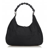 Dior Vintage - Nylon Malice Pearl Shoulder Bag - Nero - Borsa in Pelle - Alta Qualità Luxury