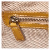Dior Vintage - Oblique Patent Leather Boston Bag - Brown Beige - Leather Handbag - Luxury High Quality