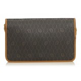 Dior Vintage - Honeycomb Coated Canvas Chain Shoulder Bag - Nero - Borsa in Pelle - Alta Qualità Luxury