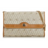Dior Vintage - Honeycomb Coated Canvas Chain Crossbody Bag - Marrone Beige - Borsa in Pelle - Alta Qualità Luxury