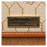 Dior Vintage - Honeycomb Coated Canvas Chain Crossbody Bag - Brown Beige - Leather Handbag - Luxury High Quality