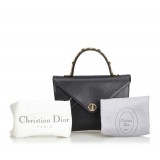 Dior Vintage - Leather Handbag Bag - Black - Leather Handbag - Luxury High Quality
