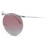 Giorgio Armani - Signature - Metal Round Frame Sunglasses - Pink - Sunglasses - Giorgio Armani Eyewear