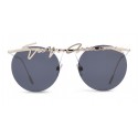 Giorgio Armani - Signature - Occhiali da Sole Rotondi in Metallo - Oro - Giorgio Armani Eyewear