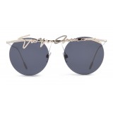 Giorgio Armani - Signature - Metal Round Frame Sunglasses - Gold - Sunglasses - Giorgio Armani Eyewear