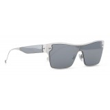 Giorgio Armani - Occhiali da Sole a Mascherina Quadrati - Grigio Chiaro - Occhiali da Sole - Giorgio Armani Eyewear