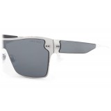 Giorgio Armani - Occhiali da Sole a Mascherina Quadrati - Grigio Chiaro - Occhiali da Sole - Giorgio Armani Eyewear