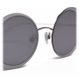 Giorgio Armani - Womenswear - Occhiali da Sole Rotondi in Metallo - Grafite - Giorgio Armani Eyewear