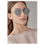 Giorgio Armani - Womenswear - Occhiali da Sole Rotondi in Metallo - Grafite - Giorgio Armani Eyewear