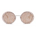 Giorgio Armani - Metal Round Oval Frame Sunglasses - Gold - Sunglasses - Giorgio Armani Eyewear