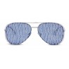 Giorgio Armani - Metal Round Oval Frame Sunglasses - Silver - Sunglasses - Giorgio Armani Eyewear