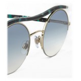 Giorgio Armani - Catwalk Ondulati - Occhiali da Sole con Tubolare Ondulato - Argento - Occhiali da Sole - Giorgio Armani Eyewear