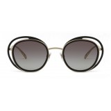 Giorgio Armani - Open Lenses Round Frame Sunglasses - Grey - Sunglasses - Giorgio Armani Eyewear