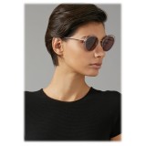 Giorgio Armani - Occhiali da Sole con Montatura Tonda Open Lenses - Argento - Giorgio Armani Eyewear