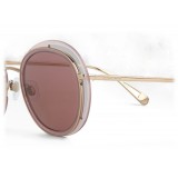 Giorgio Armani - Occhiali da Sole con Montatura Tonda Open Lenses - Argento - Giorgio Armani Eyewear