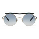 Giorgio Armani - Catwalk Ondulati - Occhiali da Sole con Tubolare Ondulato - Argento - Occhiali da Sole - Giorgio Armani Eyewear