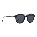 Giorgio Armani - Classic Pantos - Oval Frame Sunglasses - Black - Sunglasses - Giorgio Armani Eyewear