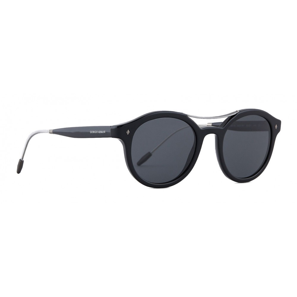 Giorgio Armani - Classic Pantos - Oval Frame Sunglasses - Black ...
