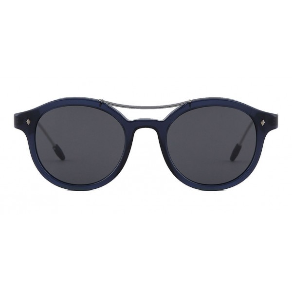 Giorgio Armani - Classic Pantos - Oval Frame Sunglasses - Blue - Sunglasses - Giorgio Armani Eyewear