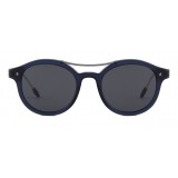 Giorgio Armani - Classic Pantos - Oval Frame Sunglasses - Blue - Sunglasses - Giorgio Armani Eyewear