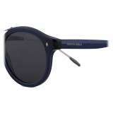 Giorgio Armani - Classic Pantos - Oval Frame Sunglasses - Blue - Sunglasses - Giorgio Armani Eyewear