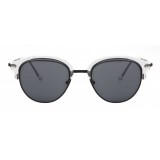 Giorgio Armani - Occhiali da Sole Cat Walk con Ciliari Superiori a Contrasto - Grigio - Giorgio Armani Eyewear