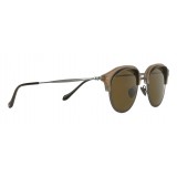 Giorgio Armani - Cat Walk Sunglasses with Contrasting Superior Eyelashes - Brown - Giorgio Armani Eyewear