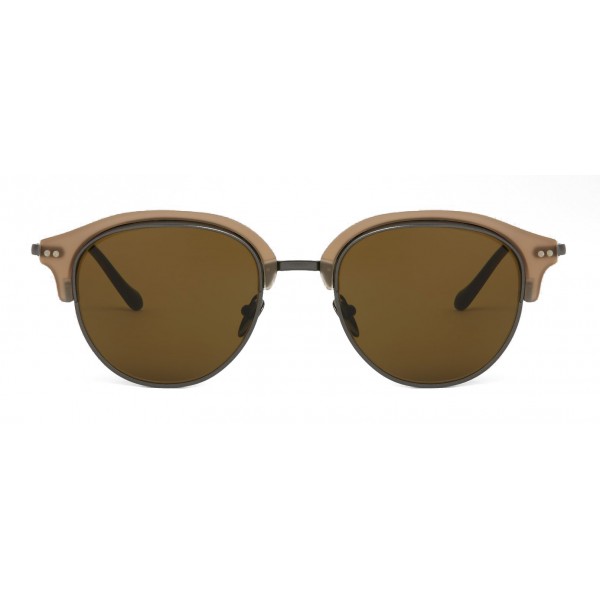 Giorgio Armani - Cat Walk Sunglasses with Contrasting Superior Eyelashes - Brown - Giorgio Armani Eyewear