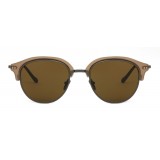 Giorgio Armani - Cat Walk Sunglasses with Contrasting Superior Eyelashes - Brown - Giorgio Armani Eyewear