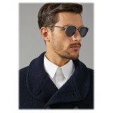 Giorgio Armani - Cat Walk Sunglasses with Contrasting Superior Eyelashes - Grey - Giorgio Armani Eyewear