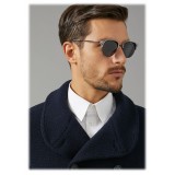 Giorgio Armani - Occhiali da Sole Cat Walk con Ciliari Superiori a Contrasto - Grigio - Giorgio Armani Eyewear