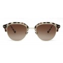 Giorgio Armani - Occhiali da Sole Cat Walk con Ciliari Superiori a Contrasto - Marrone  Chiaro - Giorgio Armani Eyewear