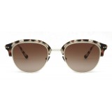 Giorgio Armani - Cat Walk Sunglasses with Contrasting Superior Eyelashes - Light Brown - Giorgio Armani Eyewear