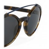 Giorgio Armani - Occhiali da Sole dalla Montatura Rotonda con Dettagli in Metallo - Grigio - Giorgio Armani Eyewear