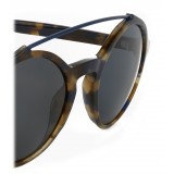 Giorgio Armani - Round Frame Sunglasses with Metal Details - Grey - Giorgio Armani Eyewear