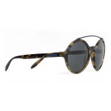 Giorgio Armani - Round Frame Sunglasses with Metal Details - Grey - Giorgio Armani Eyewear