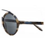 Giorgio Armani - Round Frame Sunglasses with Metal Details - Grey - Giorgio Armani Eyewear