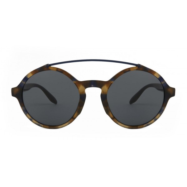 Giorgio Armani - Round Frame Sunglasses with Metal Details - Grey - Giorgio Armani Eyewear